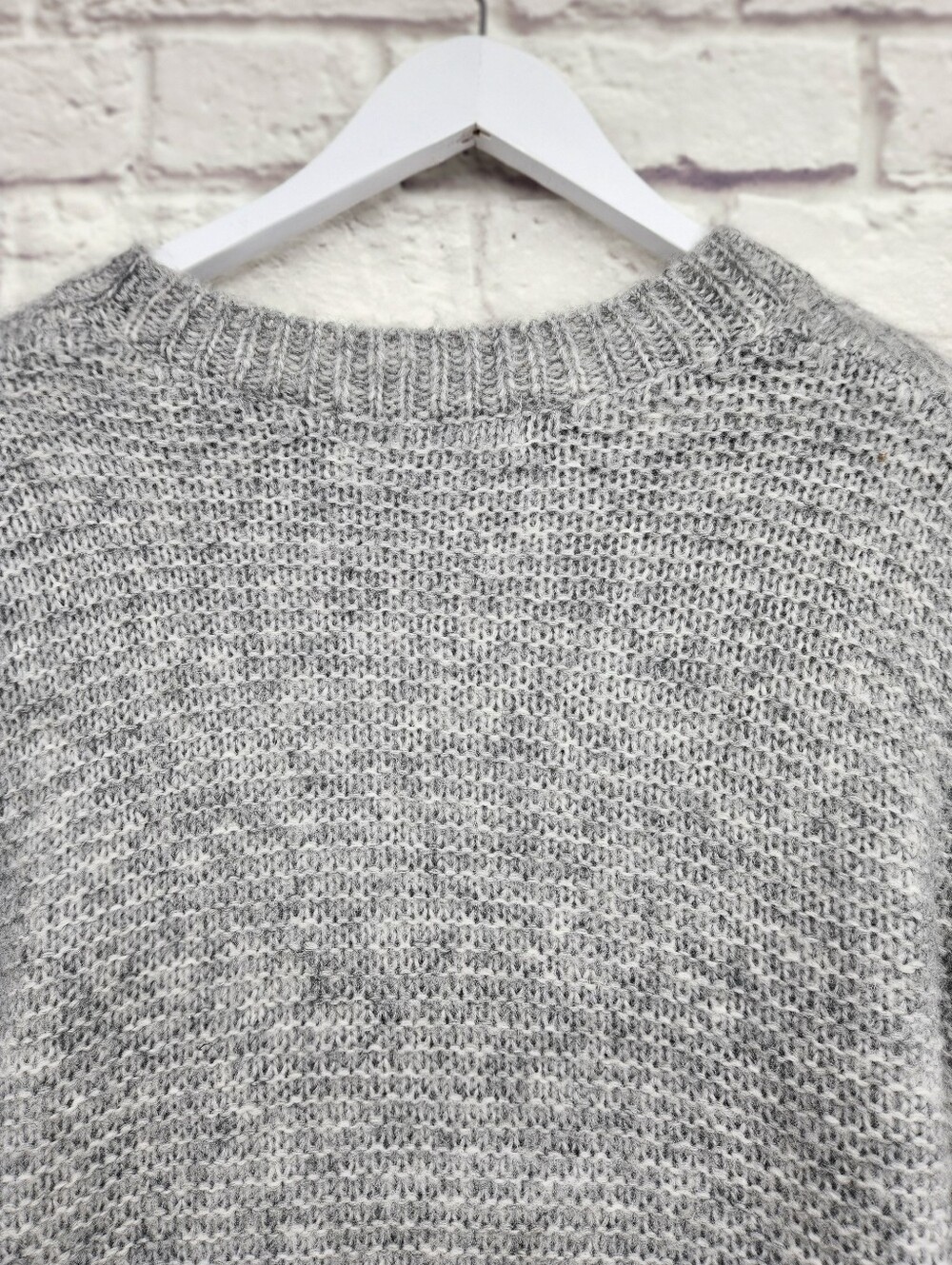 Big Water Blue Sky Fuzzy Wool Blend Crewneck Tunic Sweater Size Small Cozy Soft - Picture 9 of 13
